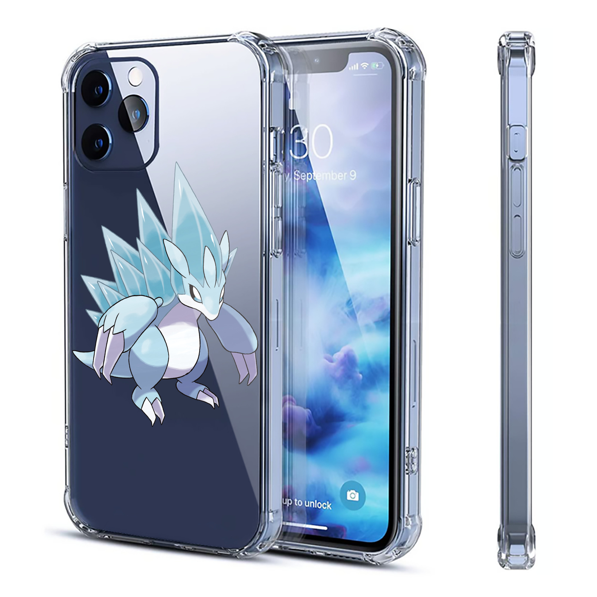 （画像用） ポケットモンスター Pokémon 【iPhone 12シリーズ対応】透明スマホケース（クリアソフトケース）